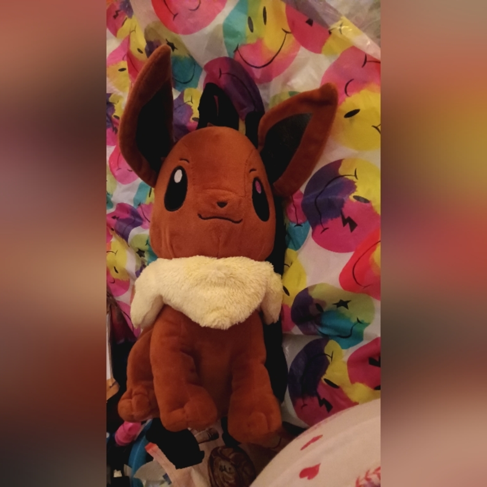 Pokemon Plush Toy with Brown and Cream Colors